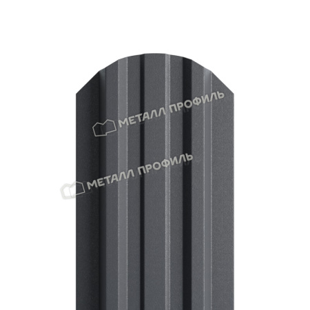 Штакетник металлический МП LАNE-O 16,5х99 (VALORI-20-Grey-0.5)